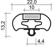Uszczelka PCV wciskana z magnesem JPC-132